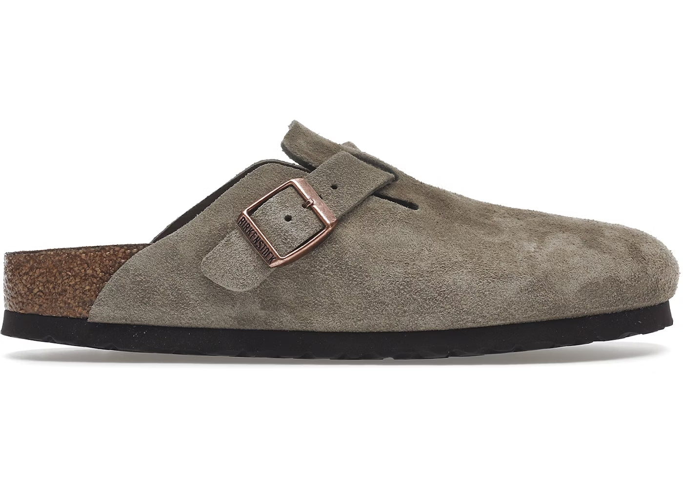 Birkenstock Boston Soft Footbed "Suede Taupe"