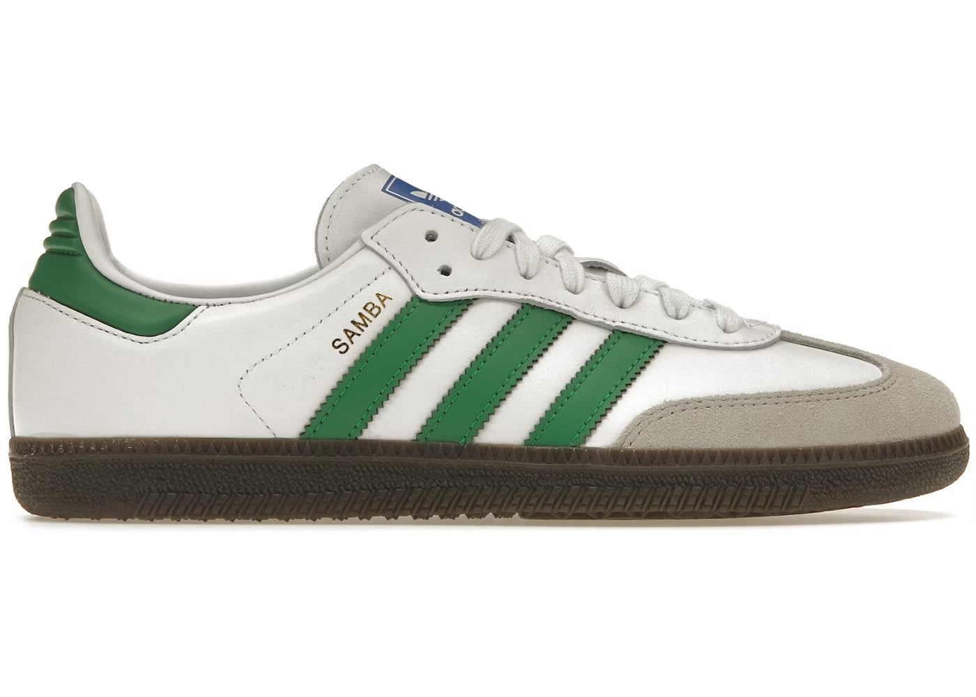 Adidas Samba OG "Footwear White Green"