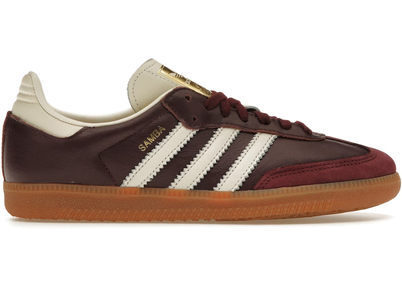 Adidas Samba OG "Maroon Gold Metallic"